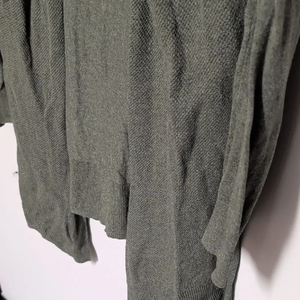Chic Green Open Front Cardigan - Picture 5 of 7